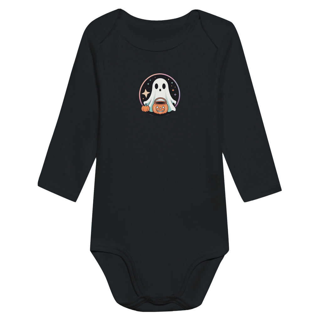 Trick or Treat Retro Vice Ghost Classic Baby Long Sleeve Bodysuit - DazeRoom