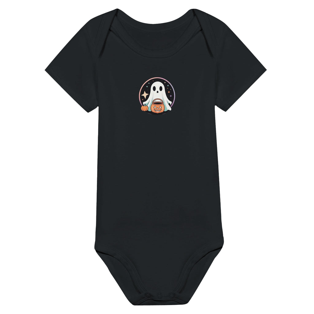 Trick or Treat Retro Vice Ghost Classic Baby Short Sleeve Bodysuit - DazeRoom