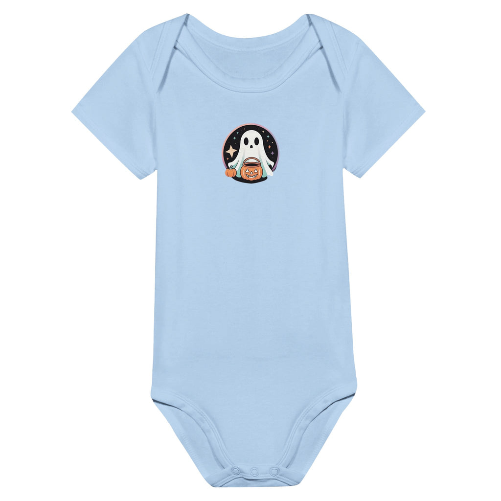 Trick or Treat Retro Vice Ghost Classic Baby Short Sleeve Bodysuit - DazeRoom