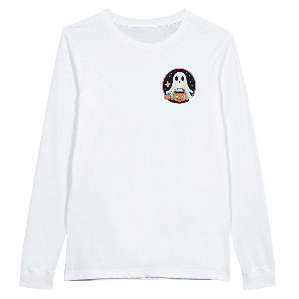 Trick or Treat Retro Vice Ghost Premium Unisex Longsleeve T-shirt - DazeRoom