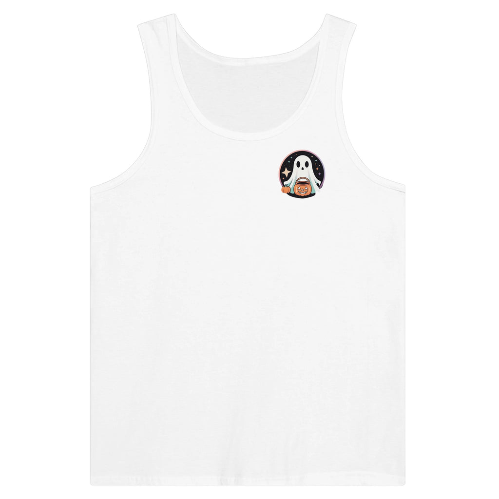 Trick or Treat Retro Vice Ghost Premium Unisex Tank Top - DazeRoom