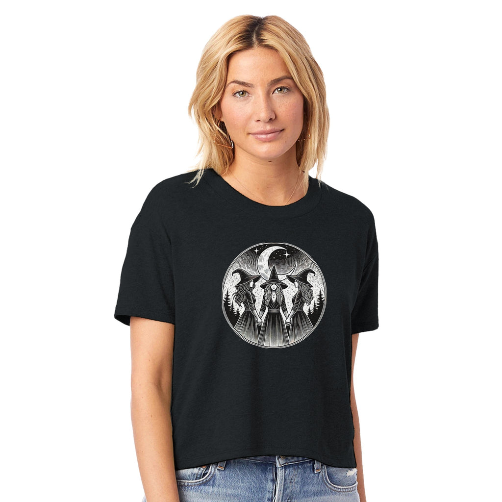 Witch Vibes Women's Headliner Cropped Crewneck T-Shirt | Alternative 5114BP - DazeRoom